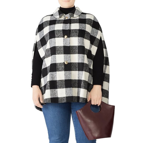 Draper James Jackets & Blazers - NWT ELOQUII + Draper James Buffalo Plaid Cape
